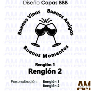 Caja para Corchos diseño Copas BBB