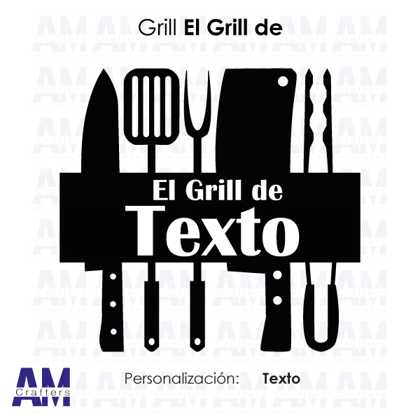 Producto Decorativo Metálico Diseño El Grill de.