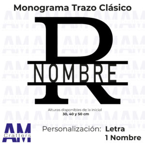 Monograma Trazo Clásico